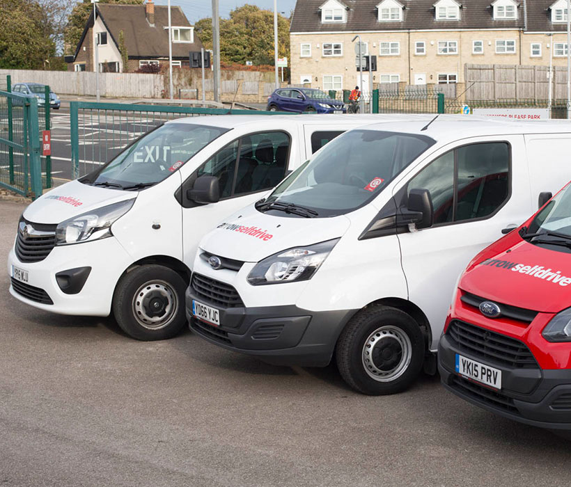 Arrow Self Drive vans for rental